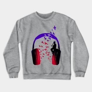 Headphone Music Maracas Crewneck Sweatshirt